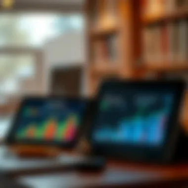 Innovative Technology in Financial Management Innovative technology in financial management displayed on devices