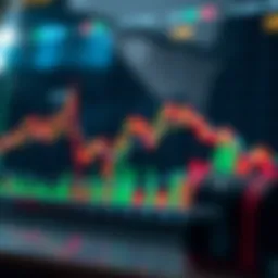 Graph depicting stock market decline