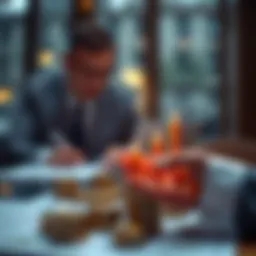 A visual representation of blended investment strategies