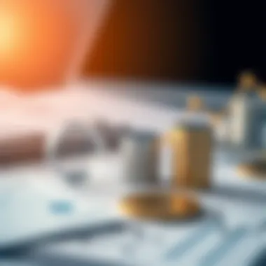 Comparing Financial Metrics Visual representation of financial metrics comparison