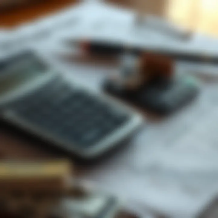 Mortgage Financial Planning Calculator and financial documents for mortgage calculations