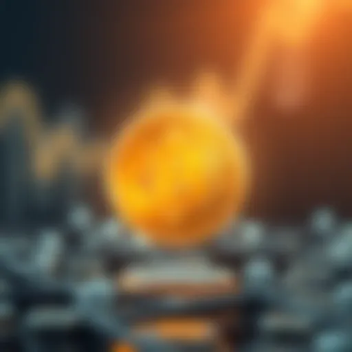 Visual representation of blockchain technology