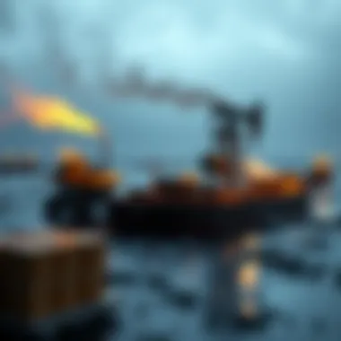 Visual representation of crude oil supply and demand dynamics