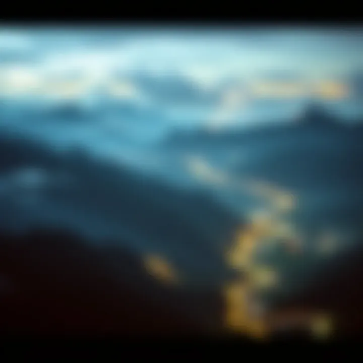 Navigating Economic Landscapes Visual representation of shifting economic landscapes and portfolio strategies