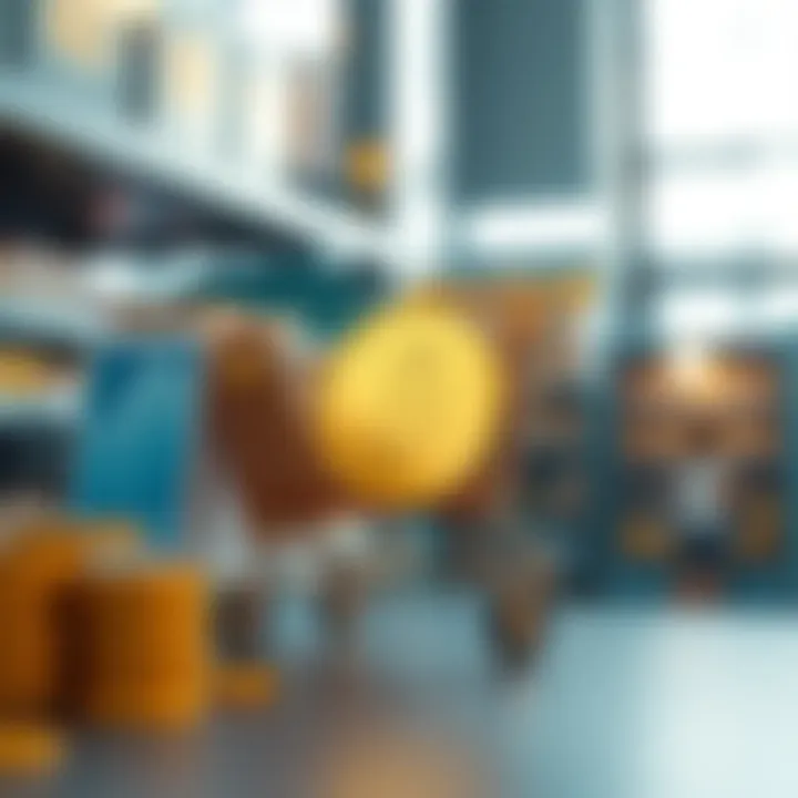 Blockchain Technology in E-Commerce Visual representation of blockchain technology in e-commerce