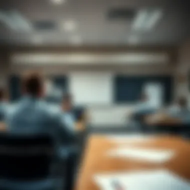 Real Estate Education Classroom An engaging classroom setting for real estate education