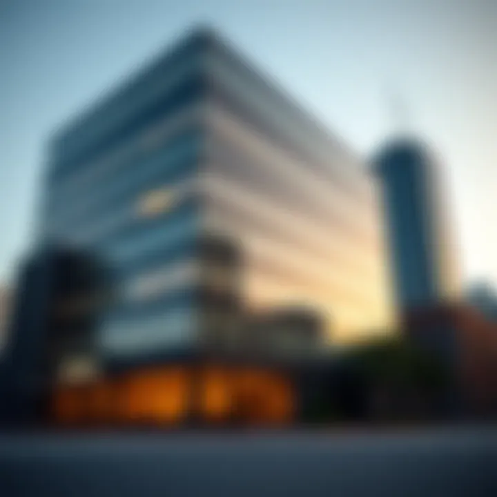 Urban Commercial Building Trends An urban commercial building reflecting market trends.