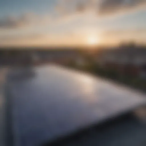 A solar panel installation on a modern home rooftop