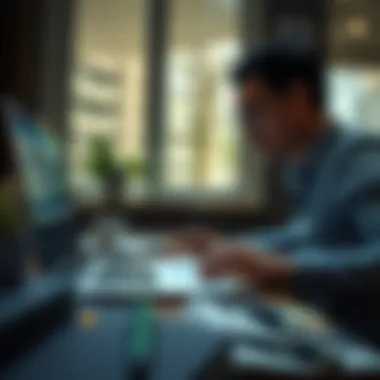 Analyzing CD Investment Strategies A person analyzing investment options on a laptop with CD information displayed