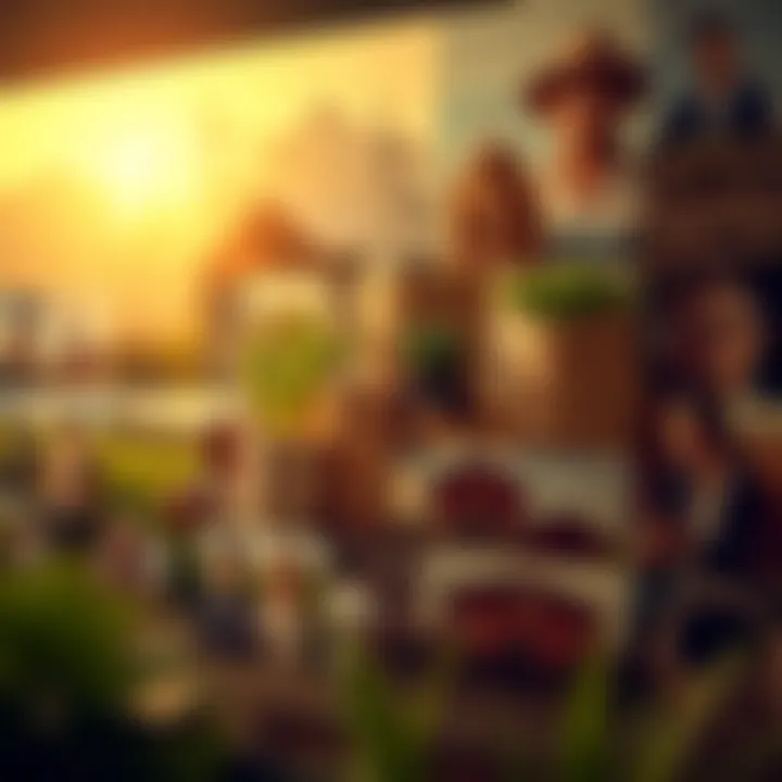 A collage illustrating contemporary investment opportunities in various sectors including tech and agriculture