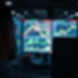 A trader analyzing market trends on a digital screen