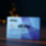 Credit card design featuring eBay branding