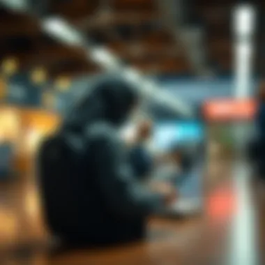 Artistic depiction of accessibility features in high-yield savings accounts