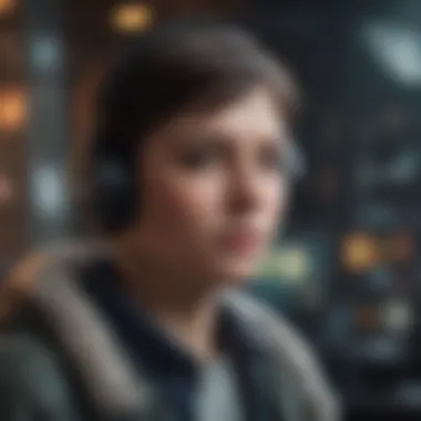Gaming Revolution Through NFTs An immersive gaming environment showcasing characters and assets represented as NFTs.
