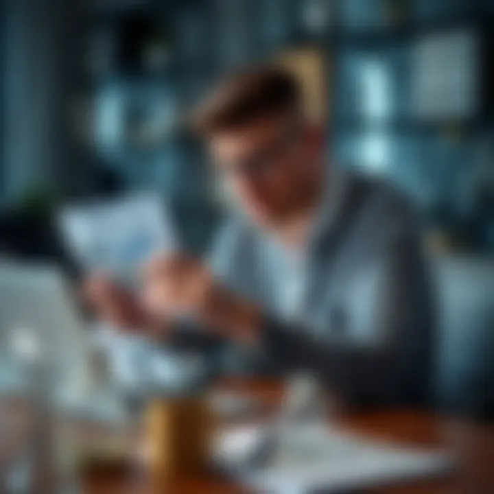 A financial expert analyzing various CDs on a laptop