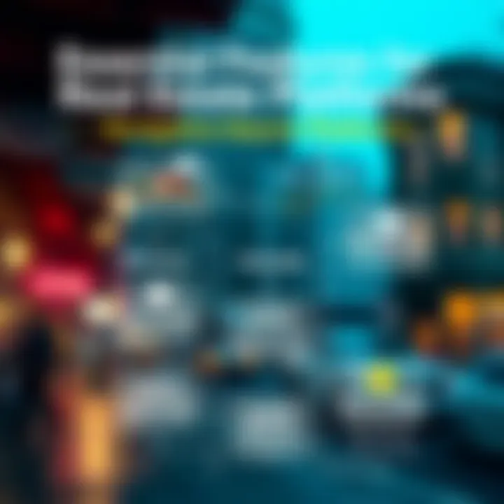 Essential Features of Real Estate Search Platforms An infographic showcasing essential features of real estate platforms