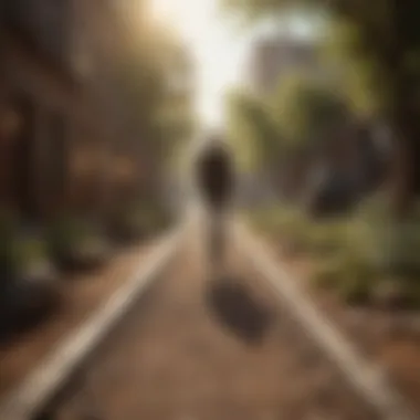 The Entrepreneurial Journey A pathway symbolizing the journey of an entrepreneur
