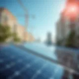 Innovative solar panel installation showcasing urban sustainability