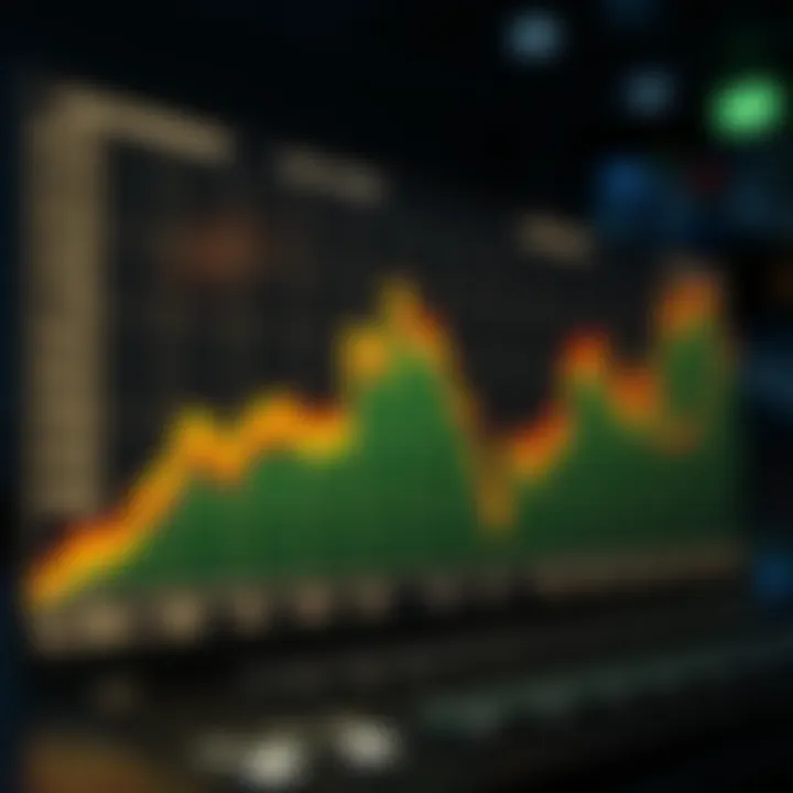 Simulated Stock Performance Graph Graph showing simulated stock performance over time