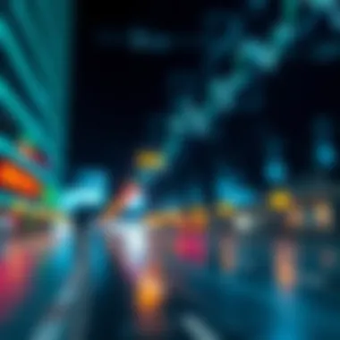 An abstract depiction of market dynamics and borrowing