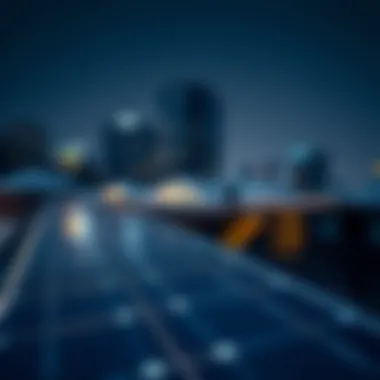 A detailed view of solar panel installation on a rooftop