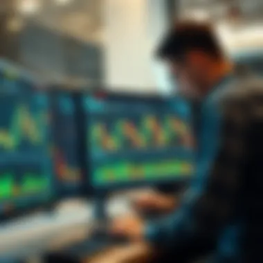 A trader analyzing market trends on a computer screen