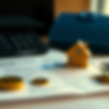 Illustration of financial documents for home equity loans