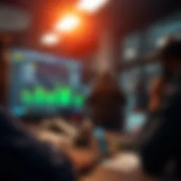 Visual representation of financial news analysis