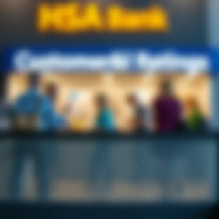 Visual representation of customer service ratings for HSA banks