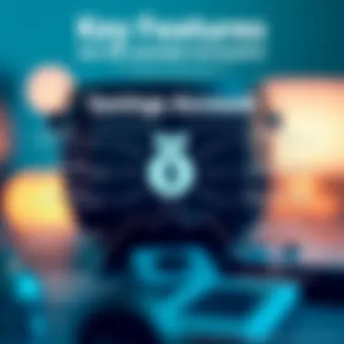 Infographic detailing key features of fee-free savings accounts