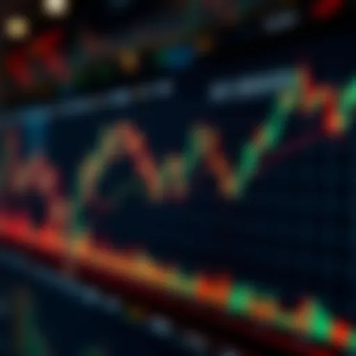 A visual representation of stock market trends