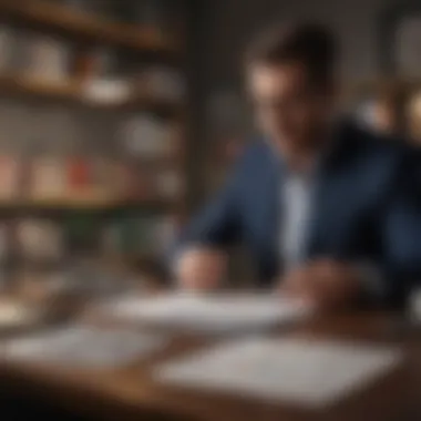 Strategic Financial Planning A financial planner analyzing charts and graphs