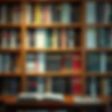 Essential Reading for Finance Professionals A bookshelf filled with finance and investment literature