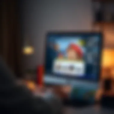 Innovative Marketing Techniques A digital marketing campaign on a computer screen