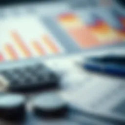 Visual representation of financial calculations