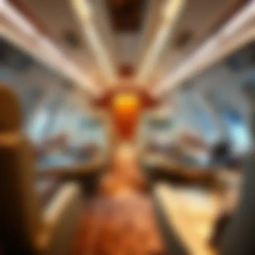 A luxurious private jet interior showcasing comfort and elegance