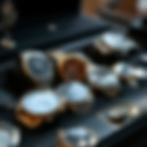 An exquisite collection of luxury watches displayed elegantly.
