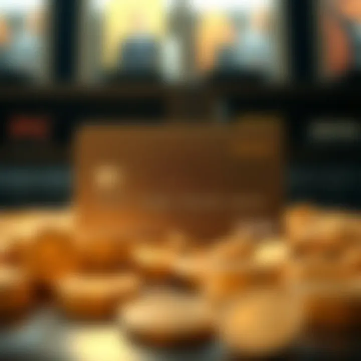 Elegant design of a premium credit card with intricate patterns