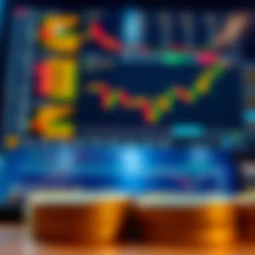 Visual representation of options trading mechanics