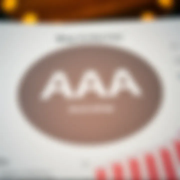 Key Criteria for AAA Bond Ratings Diagram showcasing the criteria for AAA bond ratings