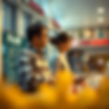 Consumer Choices and Credit Scoring Influence Illustration of consumer choices influenced by credit scoring