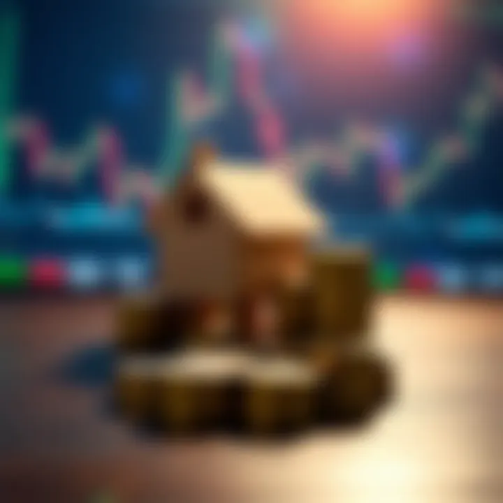 Financial Leverage in Stock Investment Conceptual illustration of financial leverage in stock investment.