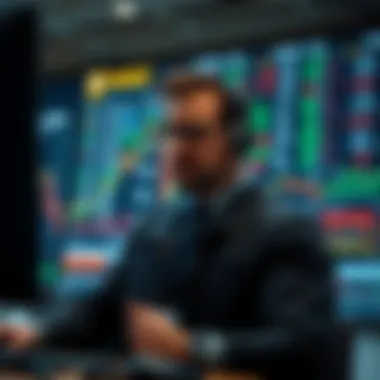 Navigating Real-Time Market Dynamics Trader focused on real-time market data