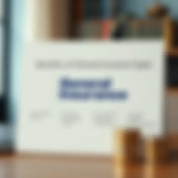 Benefits of General Insurance Types A graphical representation of the benefits of different insurance types