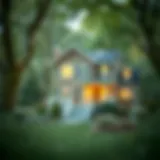 Conceptual visualization of home equity and property value dynamics