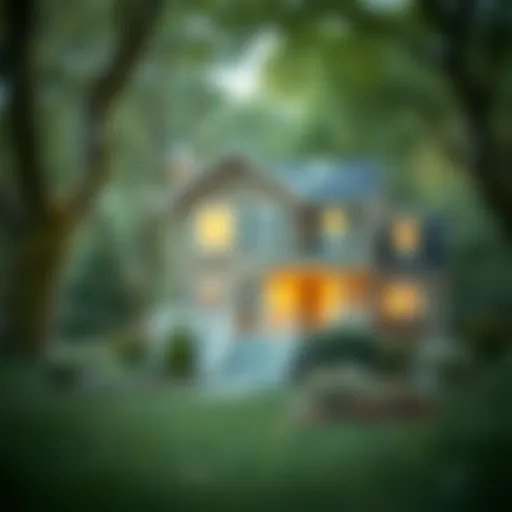 Conceptual visualization of home equity and property value dynamics