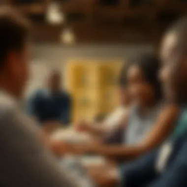 Community members benefiting from pro bono services