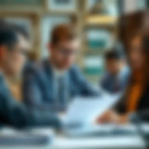 Illustration of legal professionals engaging in pro bono work