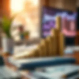 Visual representation of financial growth linked to resp