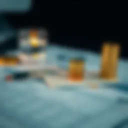 Visual representation of assets on a balance sheet